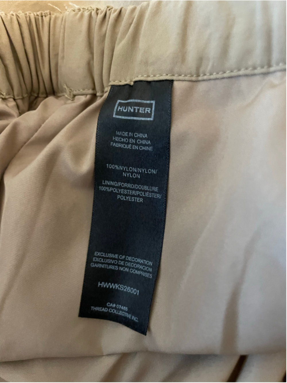 Women's Hunter Beige Bubble Skirt Size L minimalist streetwear - Picture 5 of 8